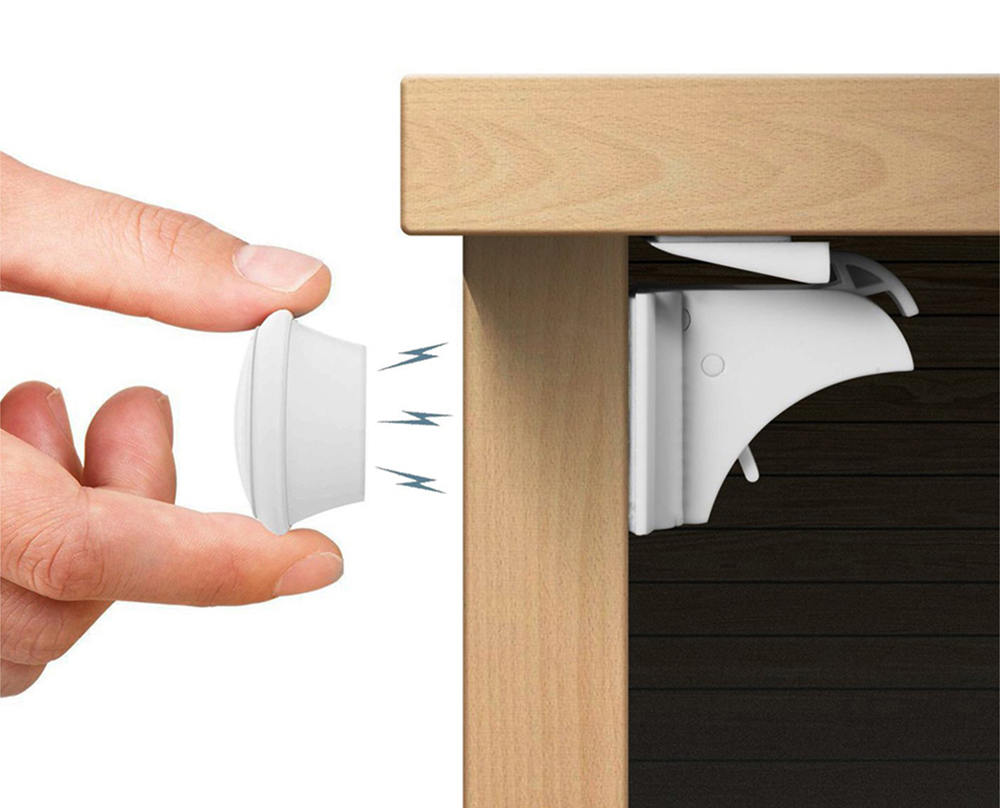 verrouillage magnétique du meuble babyjem