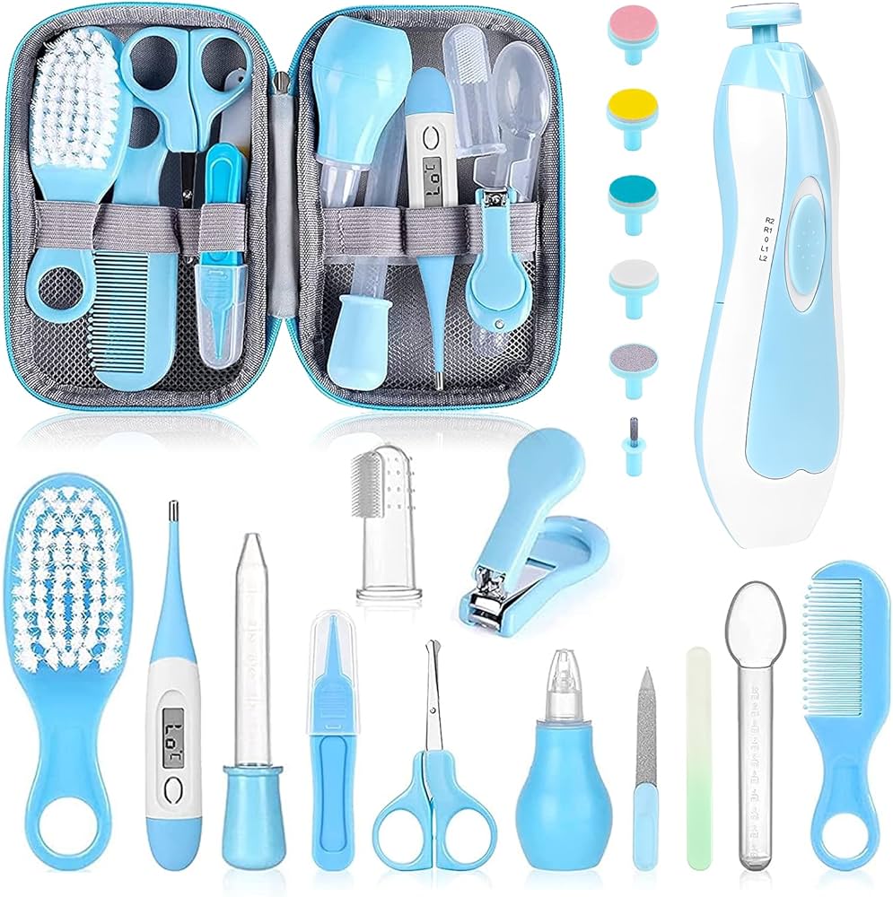 Trousse de manucure 21pcs bleu