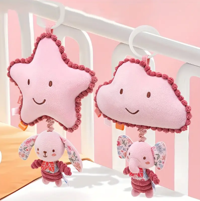 Jouet à Secouer pour Nouveau-né en Forme d'Animal 3D.