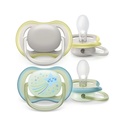 2 Sucettes Ultra Air jour & nuit 0-6 mois Philips Avent