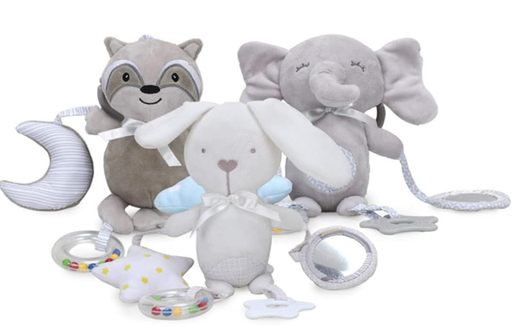 [34569-13] Hochets en peluche douce pour bébés